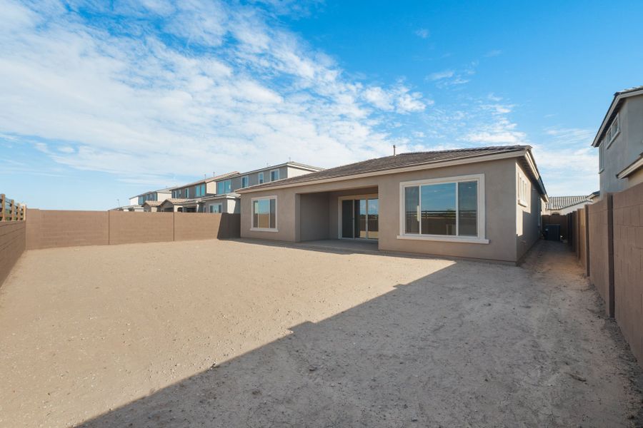 Exterior details and patio area of a home in Legado West, Queen Creek (Image 3).