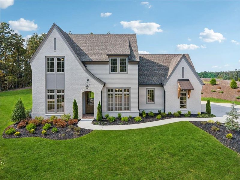 Front exterior of a new home in , Acworth, GA, highlighting curb appeal (Image 31). Front exterior of a new home in , Acworth, GA, highlighting curb appeal (Image 31).