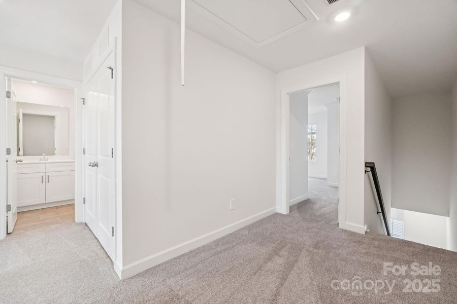 Spacious, unfurnished interior of a new home in Meadows at Wilson Farms - The Heights Series, Fort Mill (Image 29). Spacious, unfurnished interior of a new home in Meadows at Wilson Farms - The Heights Series, Fort Mill (Image 29).