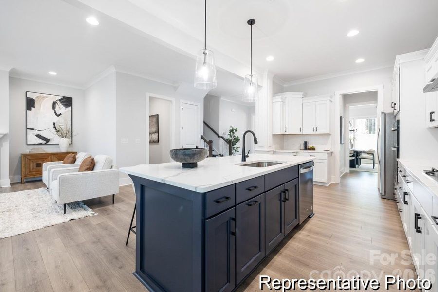 Furnished interior view inside a new home in Whispering Hills, Locust (Image 31).