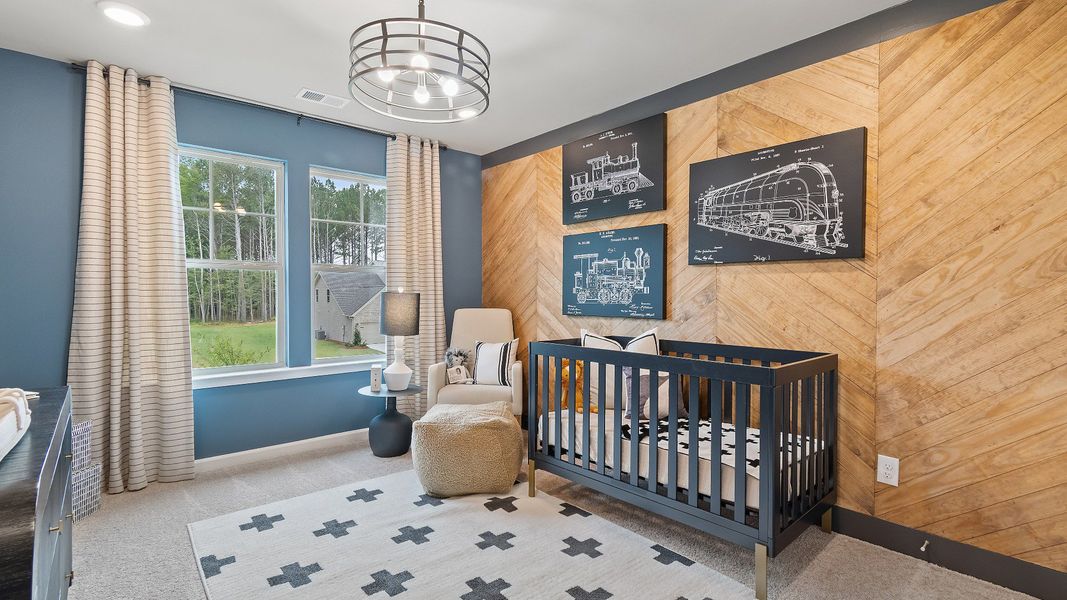 Furnished interior view inside a new home in Cambria at Traditions, Hampton (Image 23).