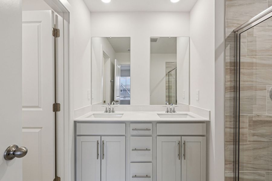 Furnished interior view inside a new home in Greystone - Highland Townhomes, Smyrna (Image 6).