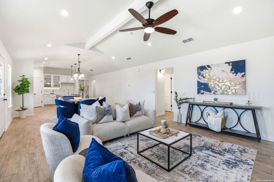 Furnished interior view inside a new home in , Fischer (Image 38).