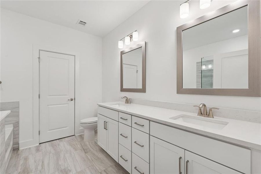 Furnished interior view inside a new home in , Cumming (Image 9). Furnished interior view inside a new home in , Cumming (Image 9).