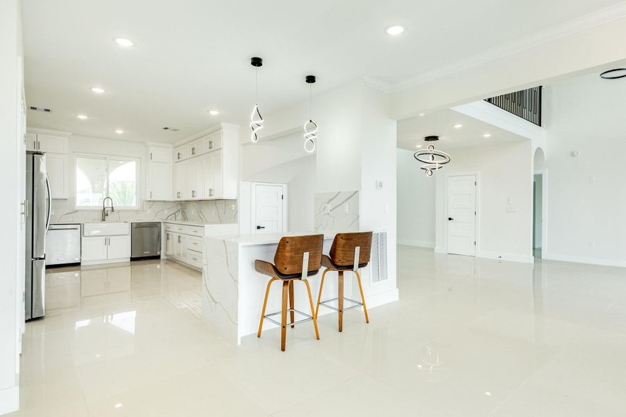 Furnished interior view inside a new home in , Galveston (Image 8). Furnished interior view inside a new home in , Galveston (Image 8).