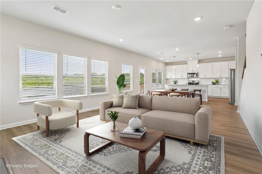 Furnished interior view inside a new home in Ivey Township, Dallas (Image 16). Furnished interior view inside a new home in Ivey Township, Dallas (Image 16).