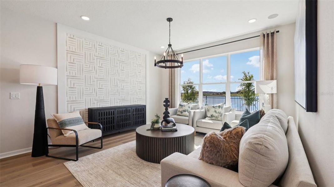 Furnished interior view inside a new home in Isla Mirada, San Antonio (Image 27).