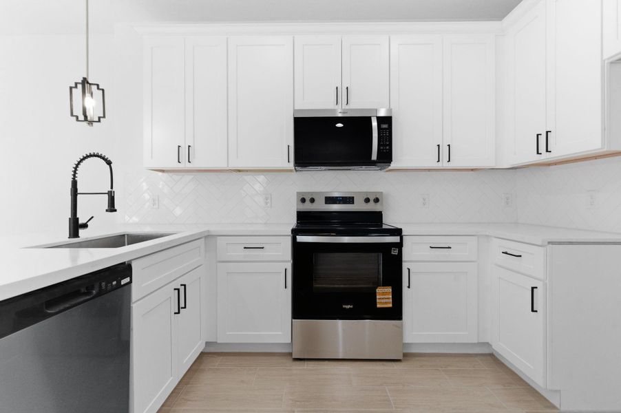 Furnished interior view inside a new home in , Houston (Image 9).