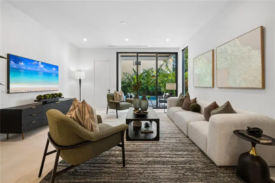 Furnished interior view inside a new home in , Miami (Image 13). Furnished interior view inside a new home in , Miami (Image 13).