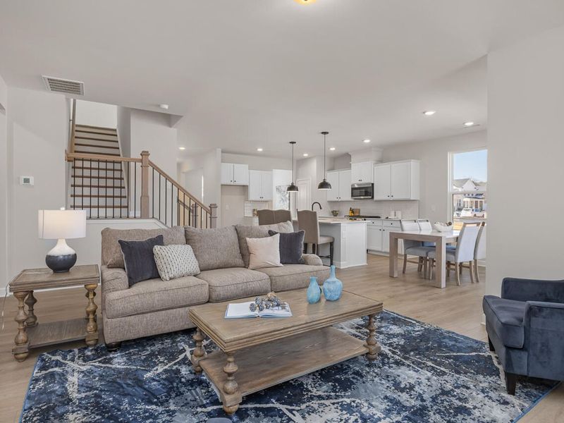 Furnished interior view inside a new home in Woodland Crossing, Zebulon (Image 11).