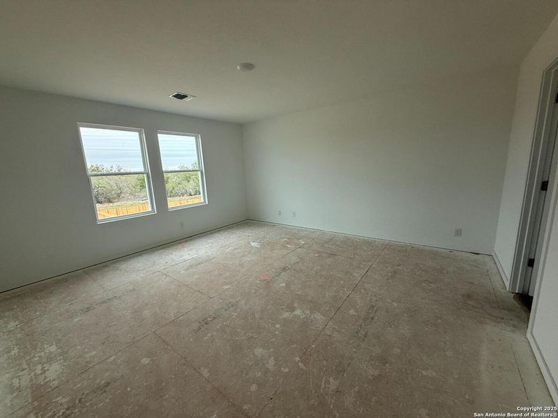 In-progress construction of a new home in Meadows at Hennersby Hollow 40's, San Antonio, TX (Image 27).