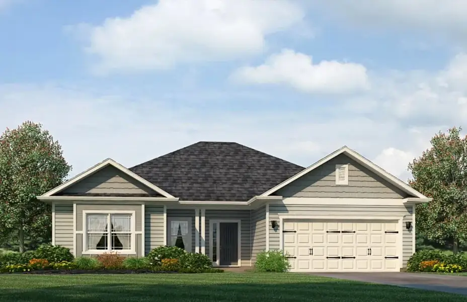 Representative exterior photo of a completed home built from the 1602-2 by Adams Homes in Ham Farm, La Grange, NC (Image 17).