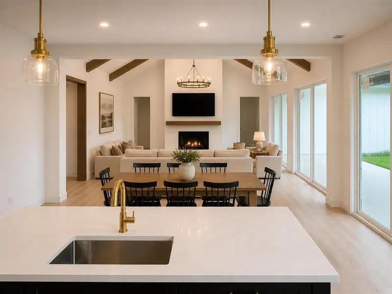 Furnished interior view inside a new home in , Willow Park (Image 9).