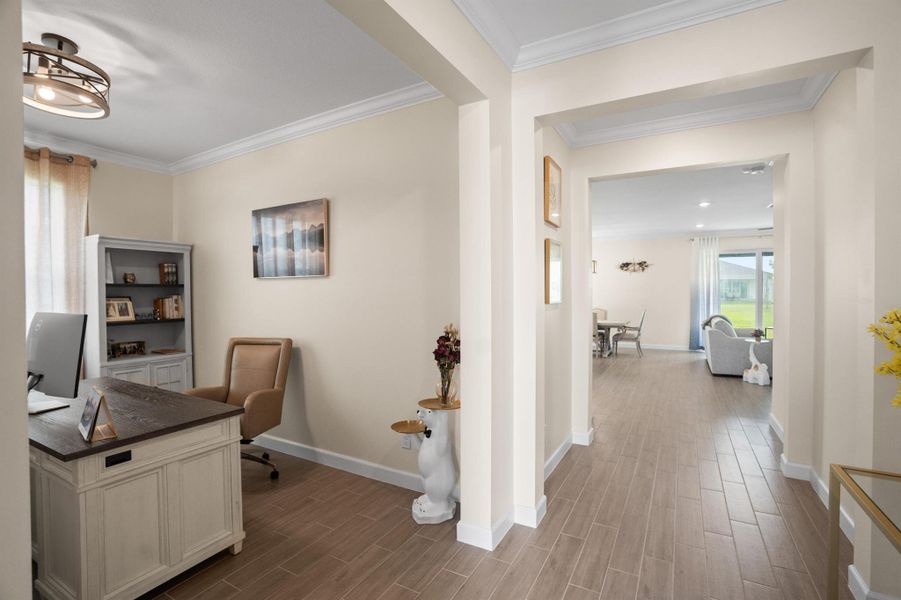 Furnished interior view inside a new home in , Loxahatchee (Image 16).