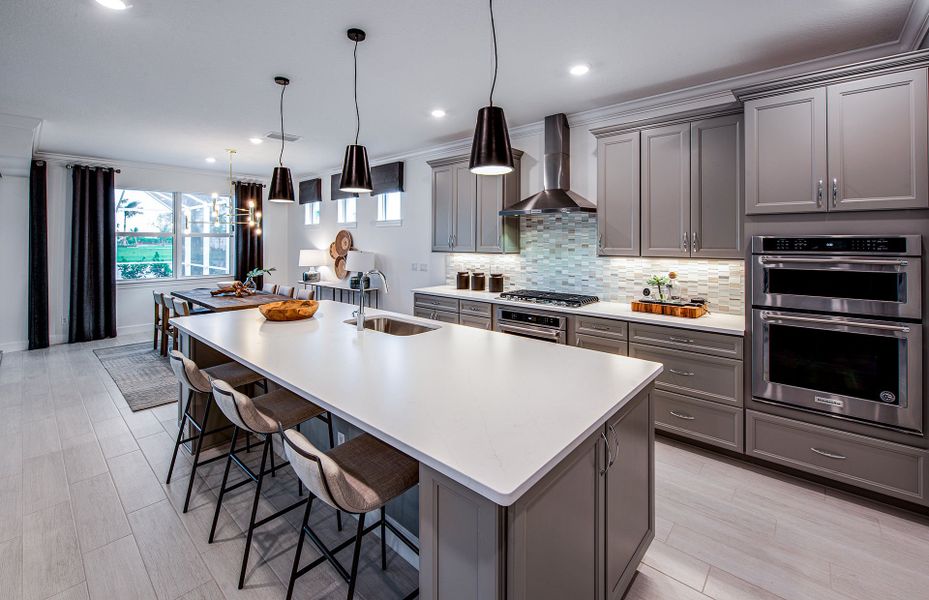 Furnished interior view inside a new home in Del Webb Tradition, Port St. Lucie (Image 12). Furnished interior view inside a new home in Del Webb Tradition, Port St. Lucie (Image 12).