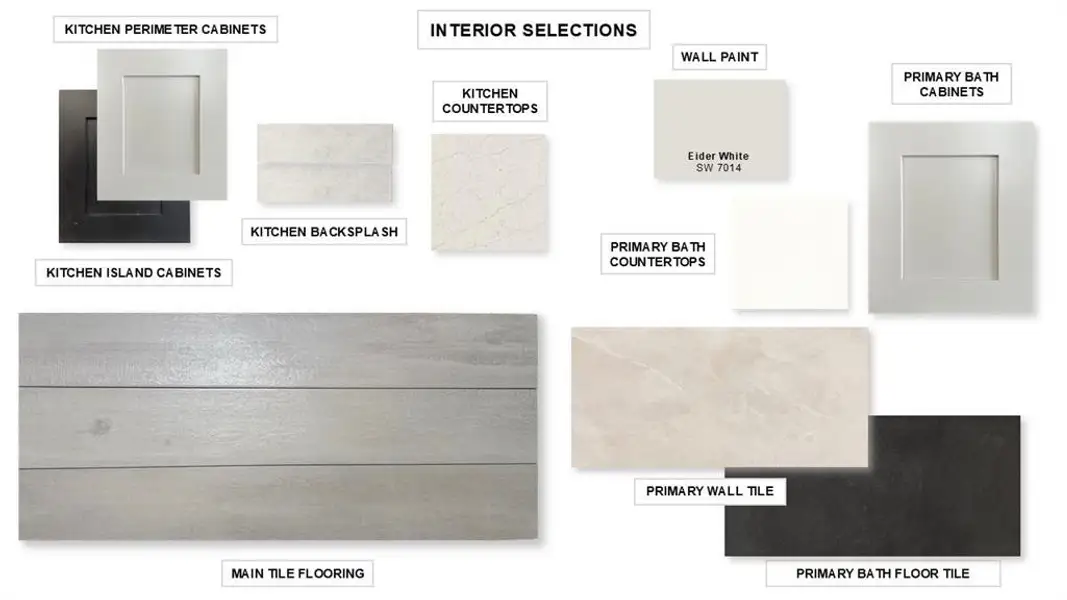 Sample of building materials used in homes in M3 Ranch 50', Mansfield (Image 6).