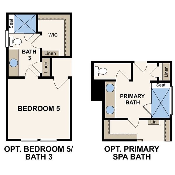 2D floor plan layout of this home in Fulshear Lakes, Fulshear, TX (Image 4).