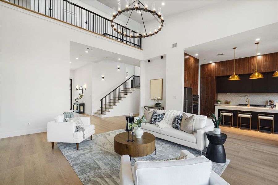 Furnished interior view inside a new home in , Bellaire (Image 30).