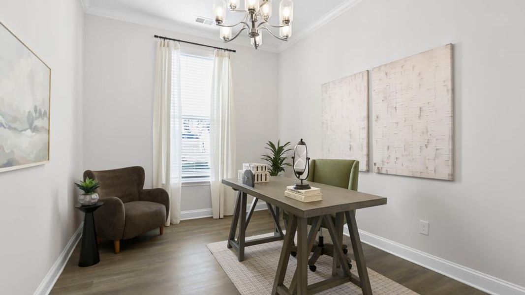 Representative furnished interior of a home built from the Pennington by D.R. Horton in Shadowood, Seneca (Image 15).