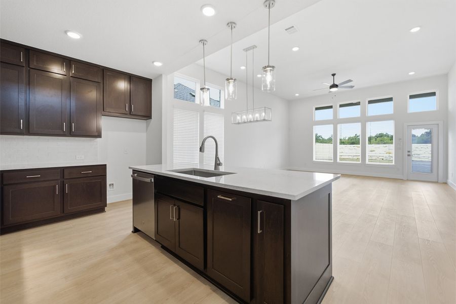 Furnished interior view inside a new home in Santa Rita Ranch, Liberty Hill (Image 10).