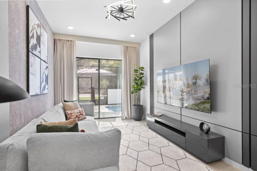 Furnished interior view inside a new home in , Orlando (Image 26). Furnished interior view inside a new home in , Orlando (Image 26).