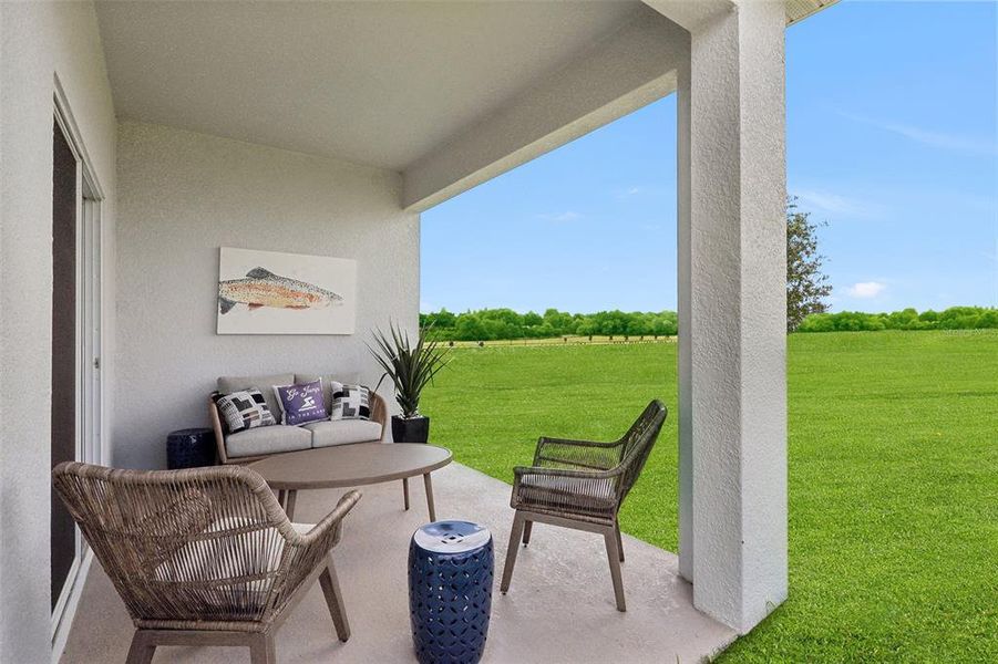 Furnished interior view inside a new home in Covered Bridge at Liberty Bluff, Haines City (Image 12). Furnished interior view inside a new home in Covered Bridge at Liberty Bluff, Haines City (Image 12).