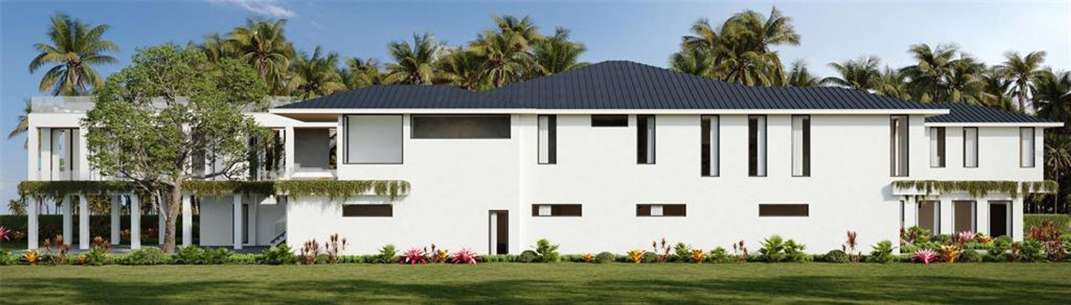 Front exterior of a new home in , Sarasota, FL, highlighting curb appeal (Image 16). Front exterior of a new home in , Sarasota, FL, highlighting curb appeal (Image 16).