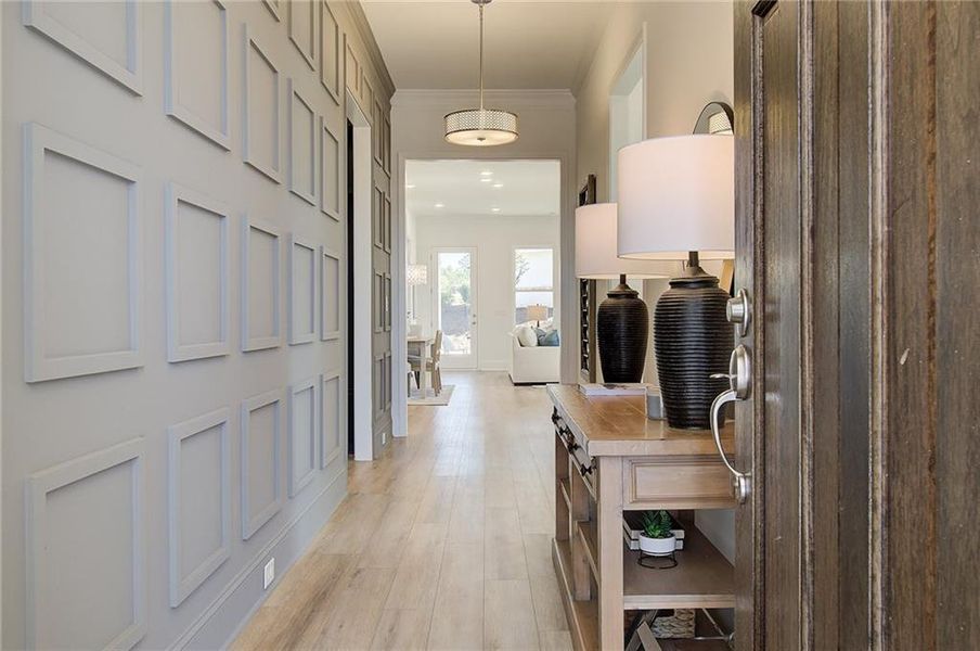 Furnished interior view inside a new home in Courtyards at Traditions, Cumming (Image 40).