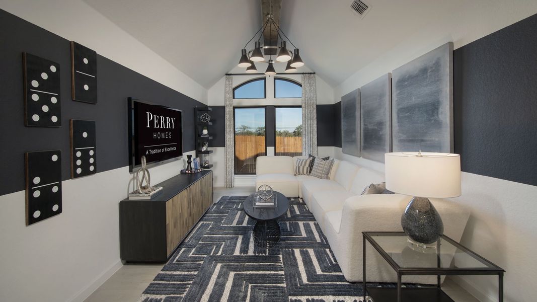 Furnished interior view inside a new home in Meadows of Mill Creek, Seguin (Image 59).