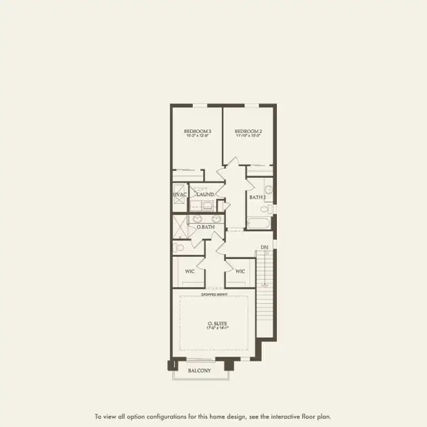 2D floor plan layout for the Mangrove by Pulte Homes in Coral Edge, Margate, FL (Image 3).