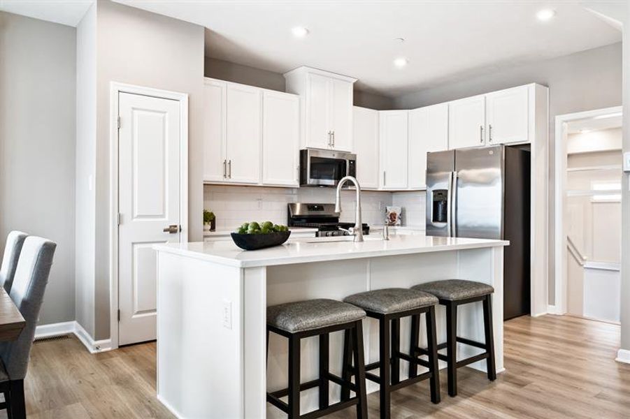 Furnished interior view inside a new home in Windsong Townhomes, Gallatin (Image 2).