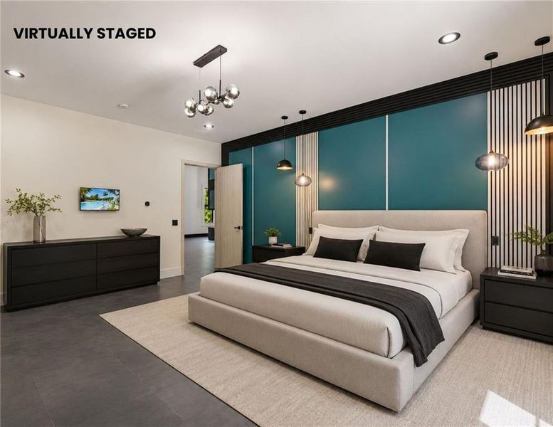 Furnished interior view inside a new home in , Hoschton (Image 11).