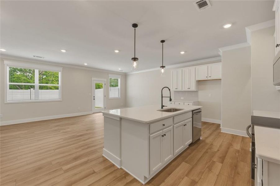 Furnished interior view inside a new home in Millstone at Mundy Mill, Gainesville (Image 12).