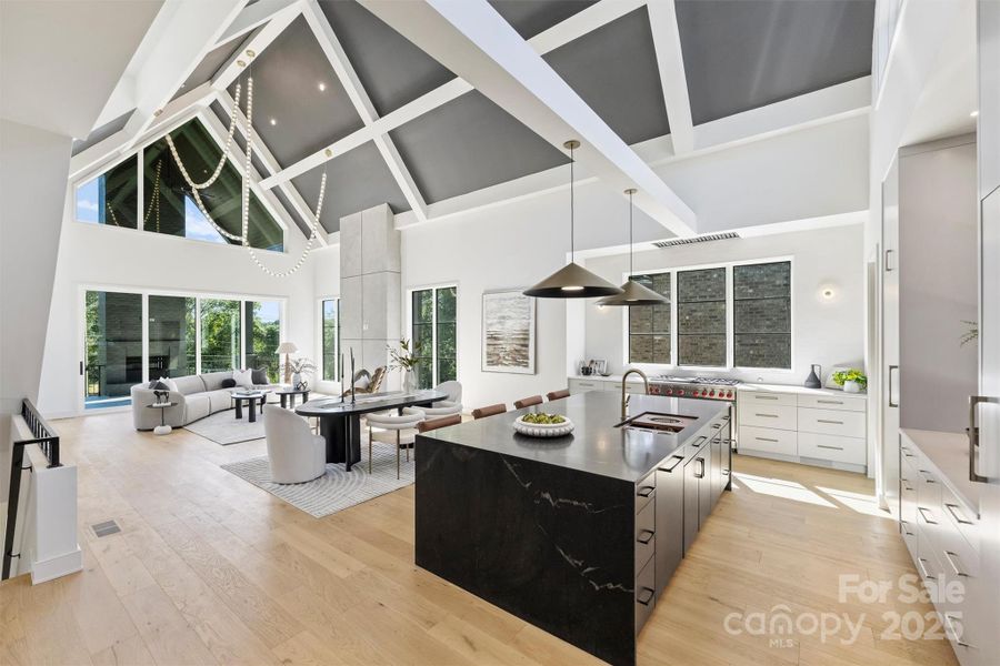 Furnished interior view inside a new home in , Charlotte (Image 28).