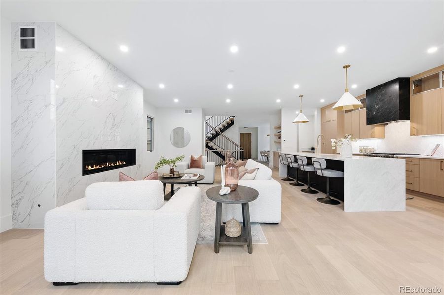 Furnished interior view inside a new home in , Denver (Image 13). Furnished interior view inside a new home in , Denver (Image 13).