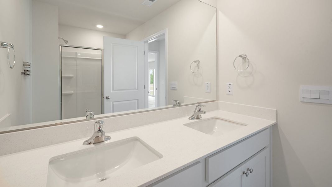 Furnished interior view inside a new home in Aspen Place, Thomasville (Image 9).
