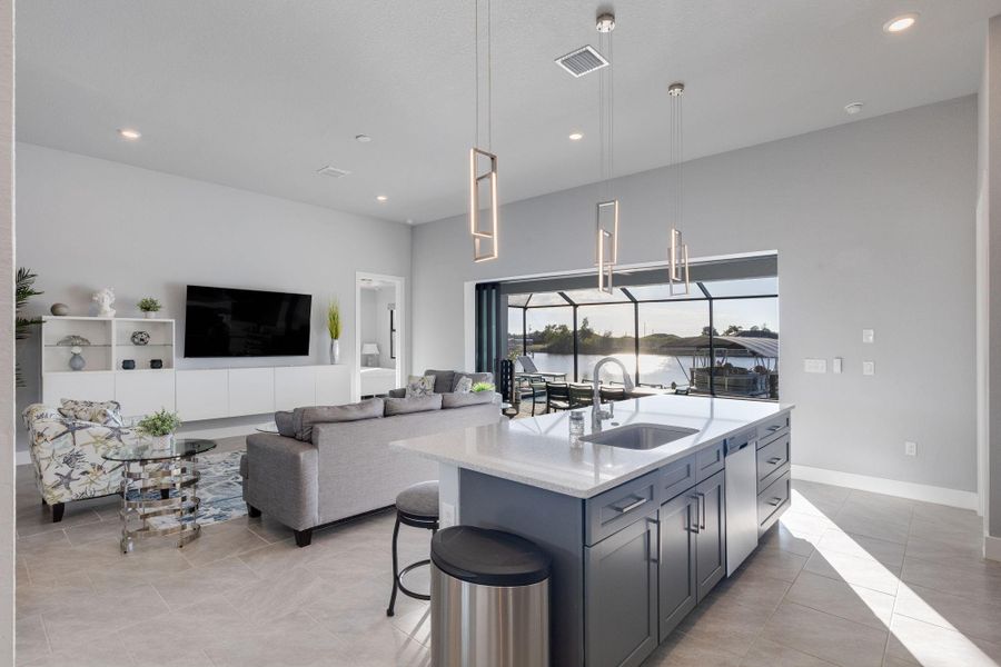 Furnished interior view inside a new home in , Cape Coral (Image 27). Furnished interior view inside a new home in , Cape Coral (Image 27).