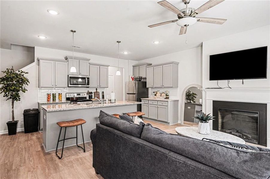Furnished interior view inside a new home in , McDonough (Image 19).