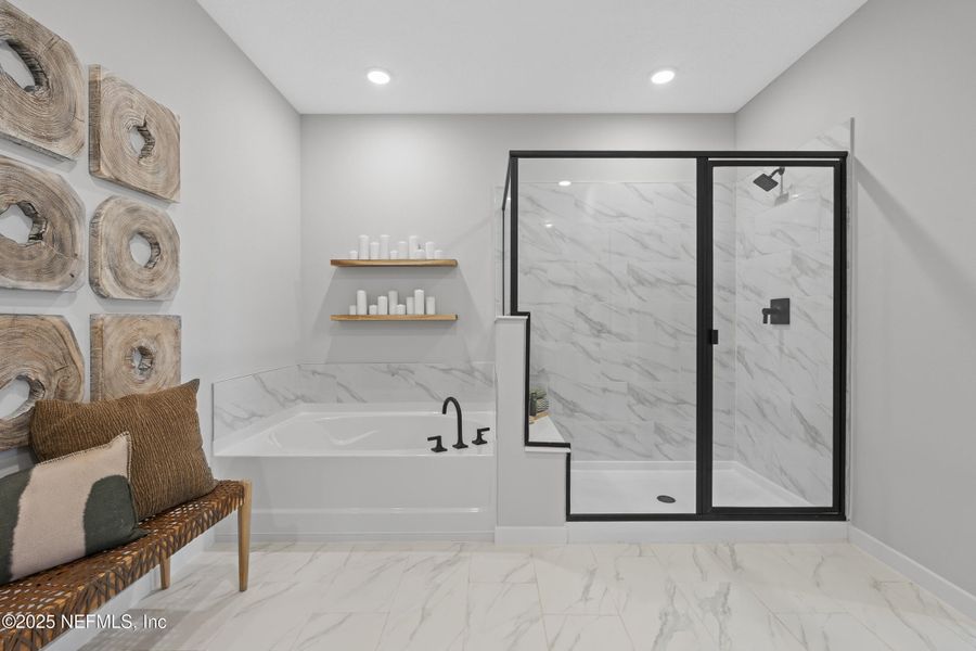 Furnished interior view inside a new home in The Cypress Series at Reserve East, Flagler Beach (Image 26).