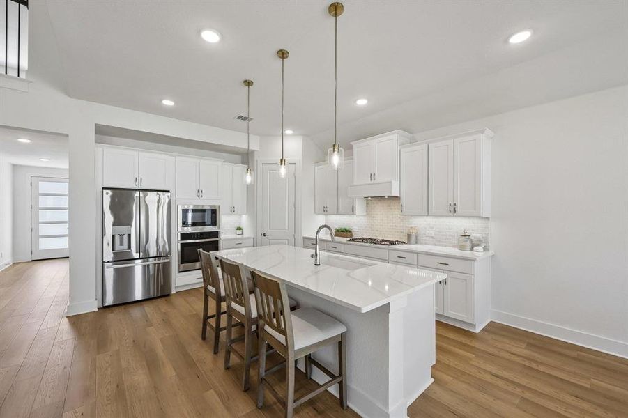 Furnished interior view inside a new home in Painted Tree, McKinney (Image 18).