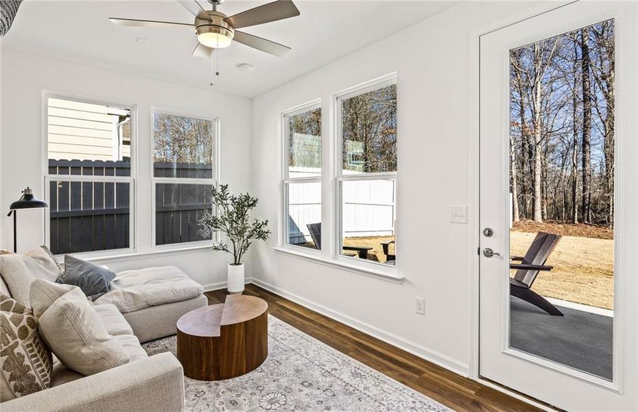 Furnished interior view inside a new home in Sun City Peachtree, Griffin (Image 3).