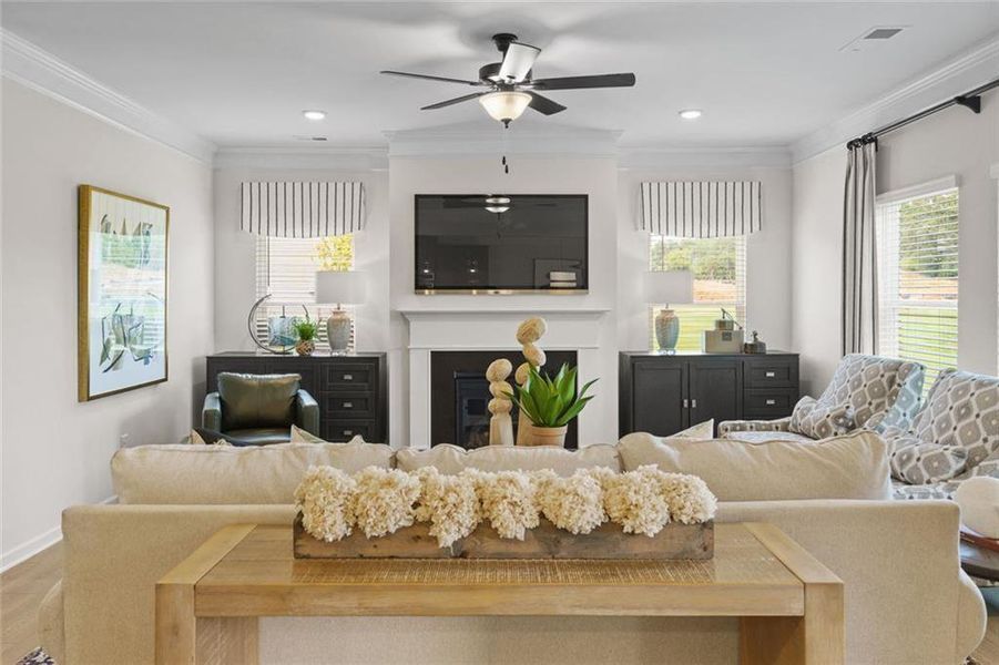 Furnished interior view inside a new home in Glen at Cave Springs, Douglasville (Image 36).