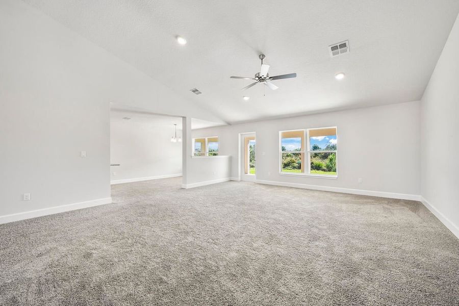 Representative unfurnished interior of a home built from the 3000 by Adams Homes in Veria, Oak Hill (Image 14). Representative unfurnished interior of a home built from the 3000 by Adams Homes in Veria, Oak Hill (Image 14).