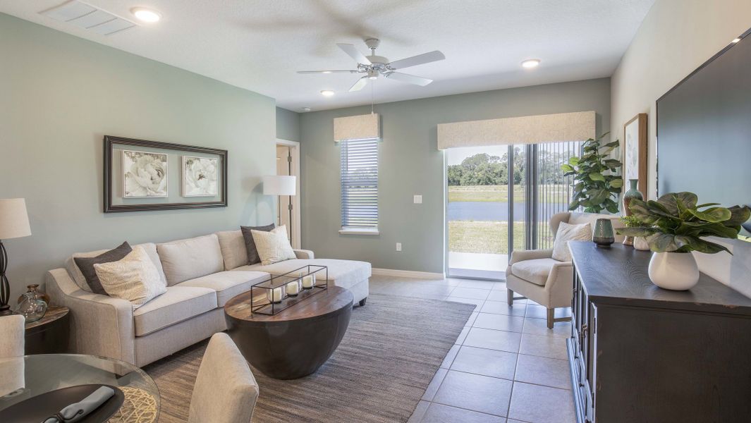 Representative furnished interior of a home built from the Victoria by Maronda Homes in Malabar Springs, Palm Bay (Image 8).