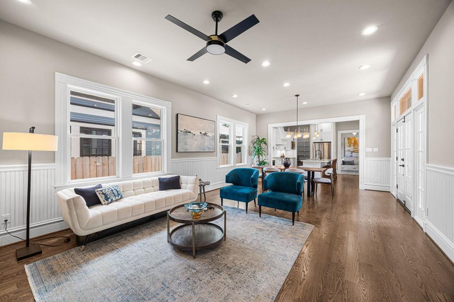 Welcome! Enjoy the 1st floor open concept living, with Oak Hardwood floors throughout. Welcome! Enjoy the 1st floor open concept living, with Oak Hardwood floors throughout.