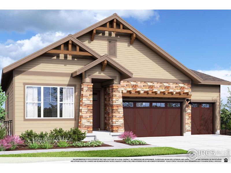 Front exterior of a new home in , Fort Collins, CO, highlighting curb appeal (Image 1).