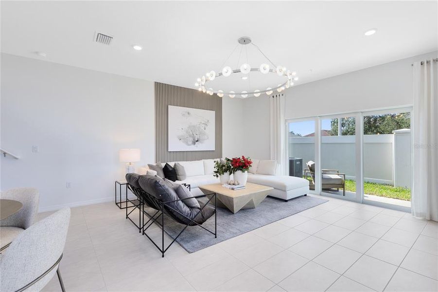 Furnished interior view inside a new home in Harbor Square, Palm Bay (Image 8). Furnished interior view inside a new home in Harbor Square, Palm Bay (Image 8).