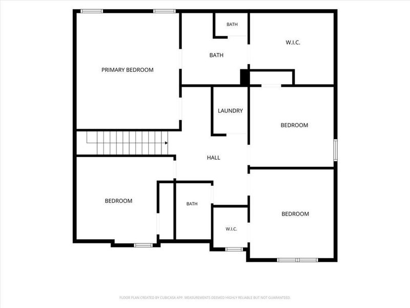2D floor plan layout of this home in Ellington Farms, Statham, GA (Image 18).