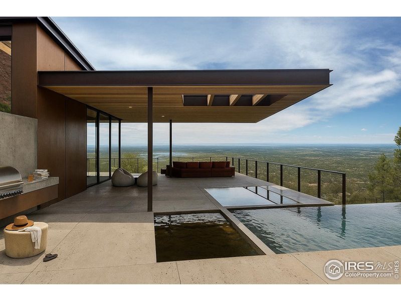 Exterior details and patio area of a home in , Boulder (Image 3).