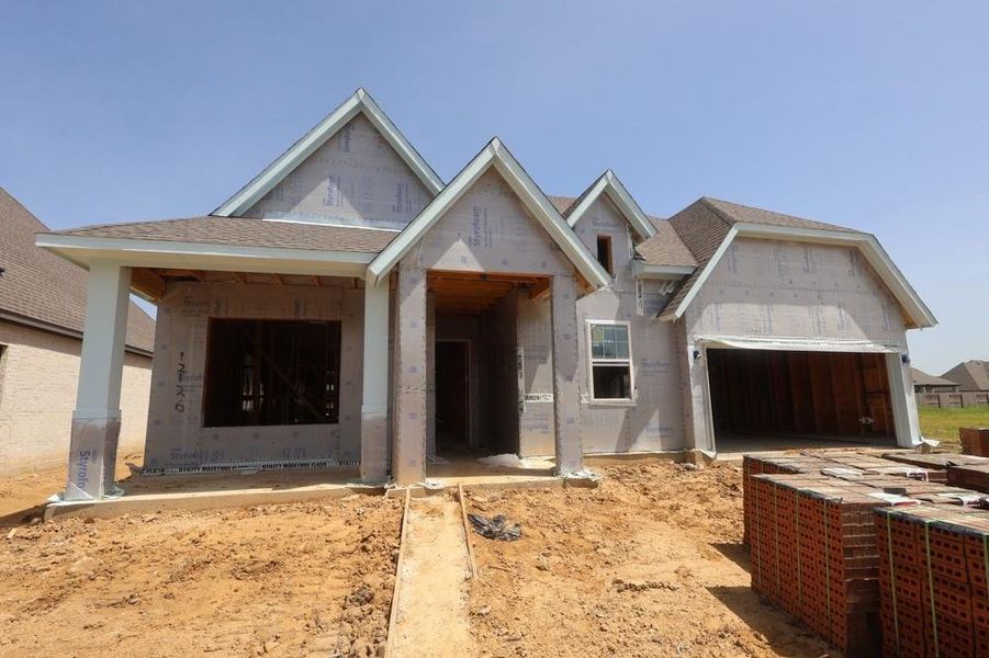 In-progress construction of a new home in , Mont Belvieu, TX (Image 11).